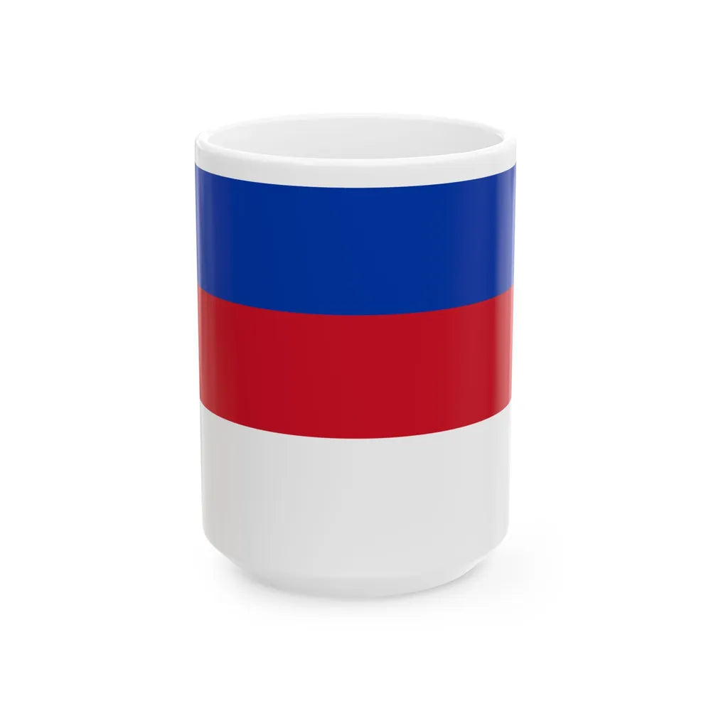 Flag of Sorbs (Germany) White Coffee Mug 15oz - Go Mug Yourself