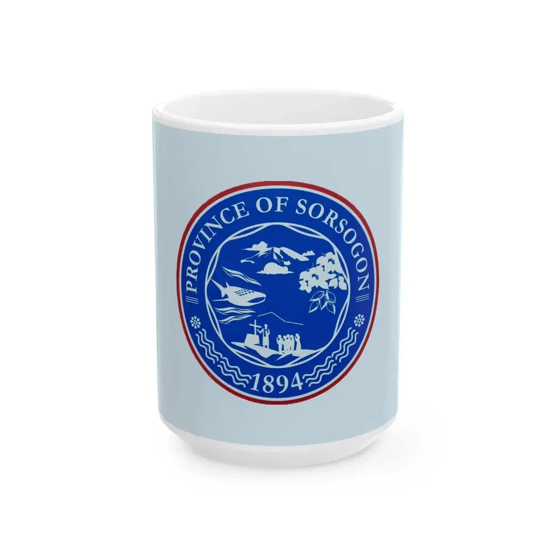 Flag of Sorsogon (Philippines) White Coffee Mug 15oz - Go Mug Yourself