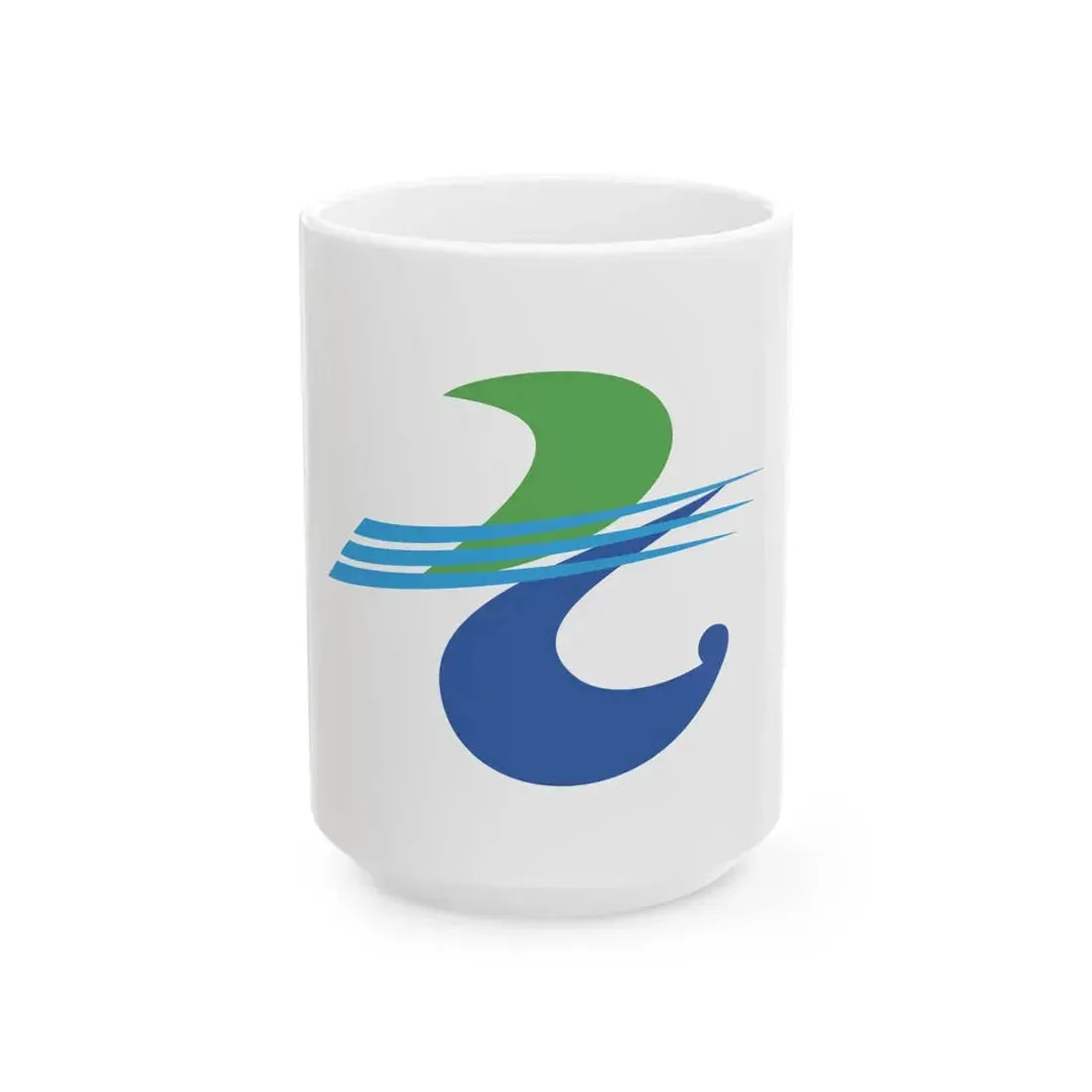 Flag of Sotogahama Aomori (Japan) White Coffee Mug 15oz - Go Mug Yourself