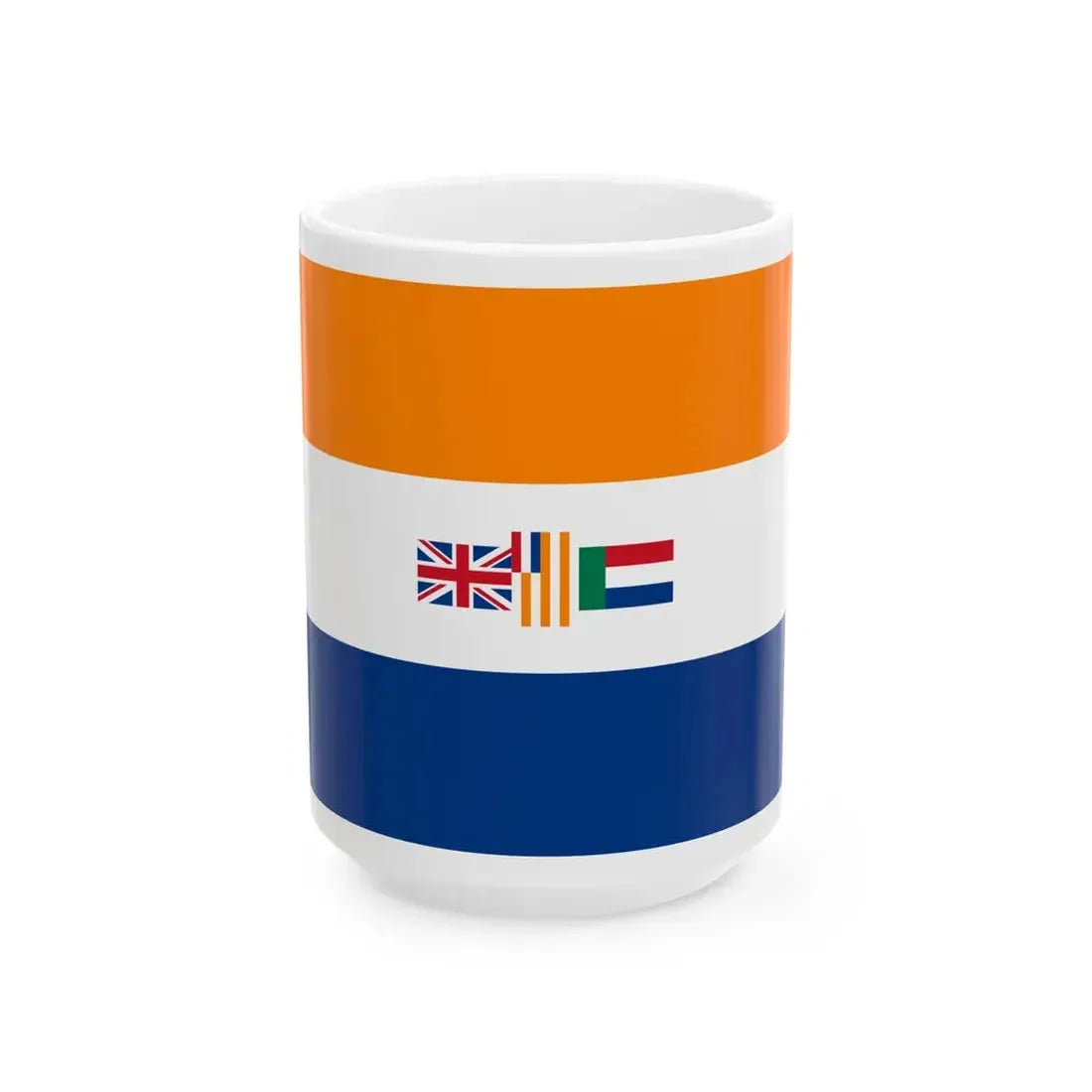 Flag of South Africa 1928-1982 without borders (Namibia) White Coffee Mug 15oz - Go Mug Yourself