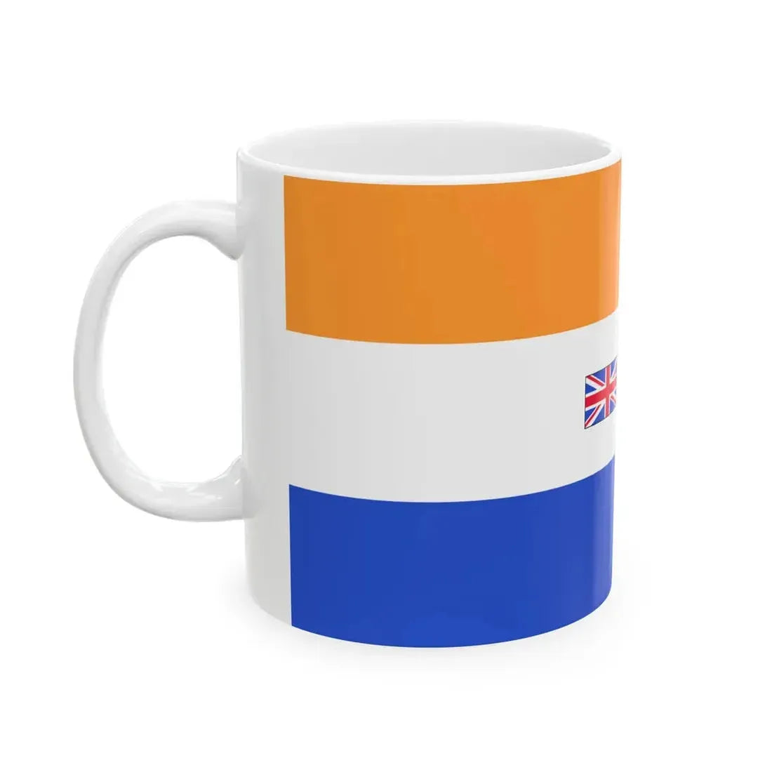 Flag of South Africa 1982-1994 1-2 (Namibia) White Coffee Mug - Go Mug Yourself