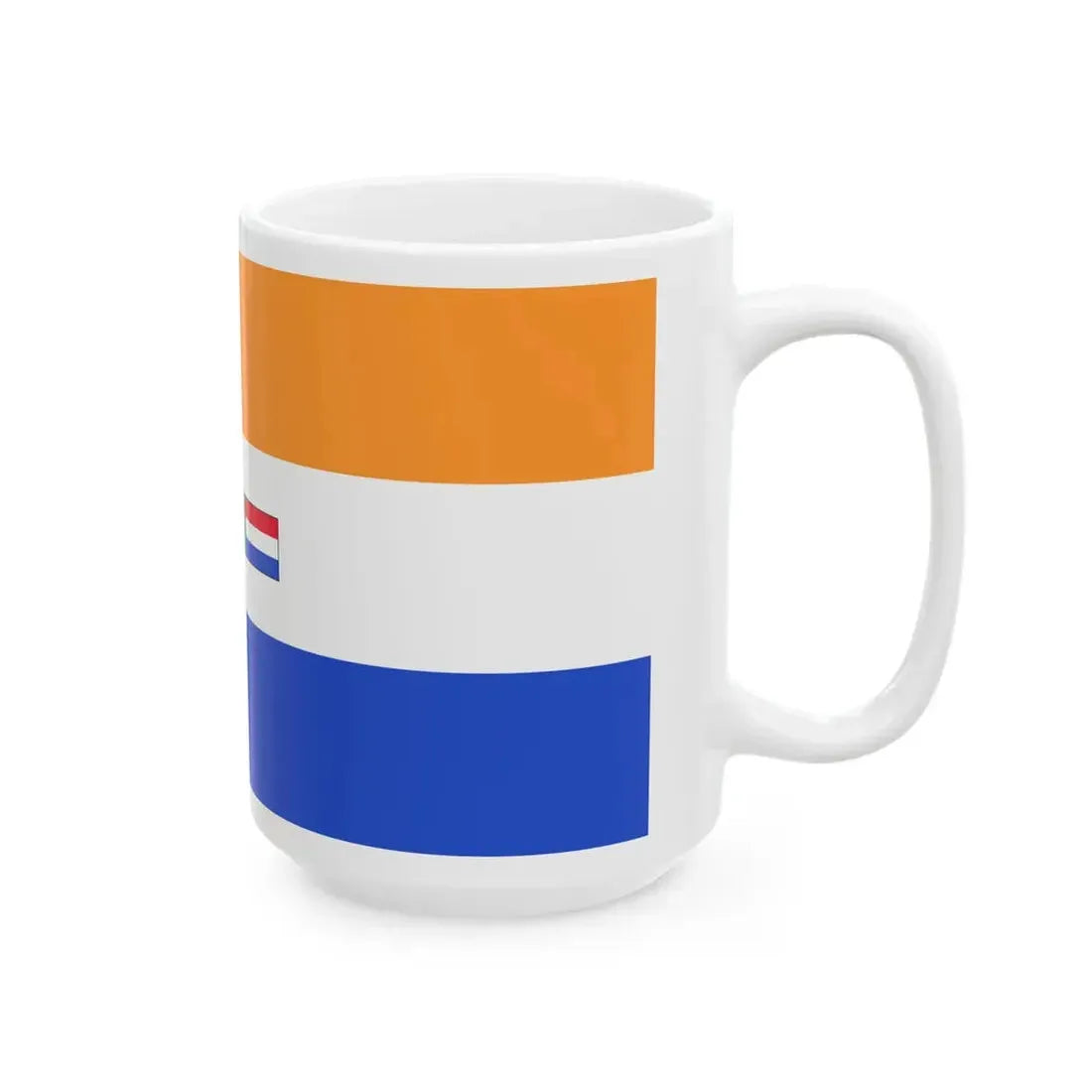Flag of South Africa 1982-1994 1-2 (Namibia) White Coffee Mug - Go Mug Yourself