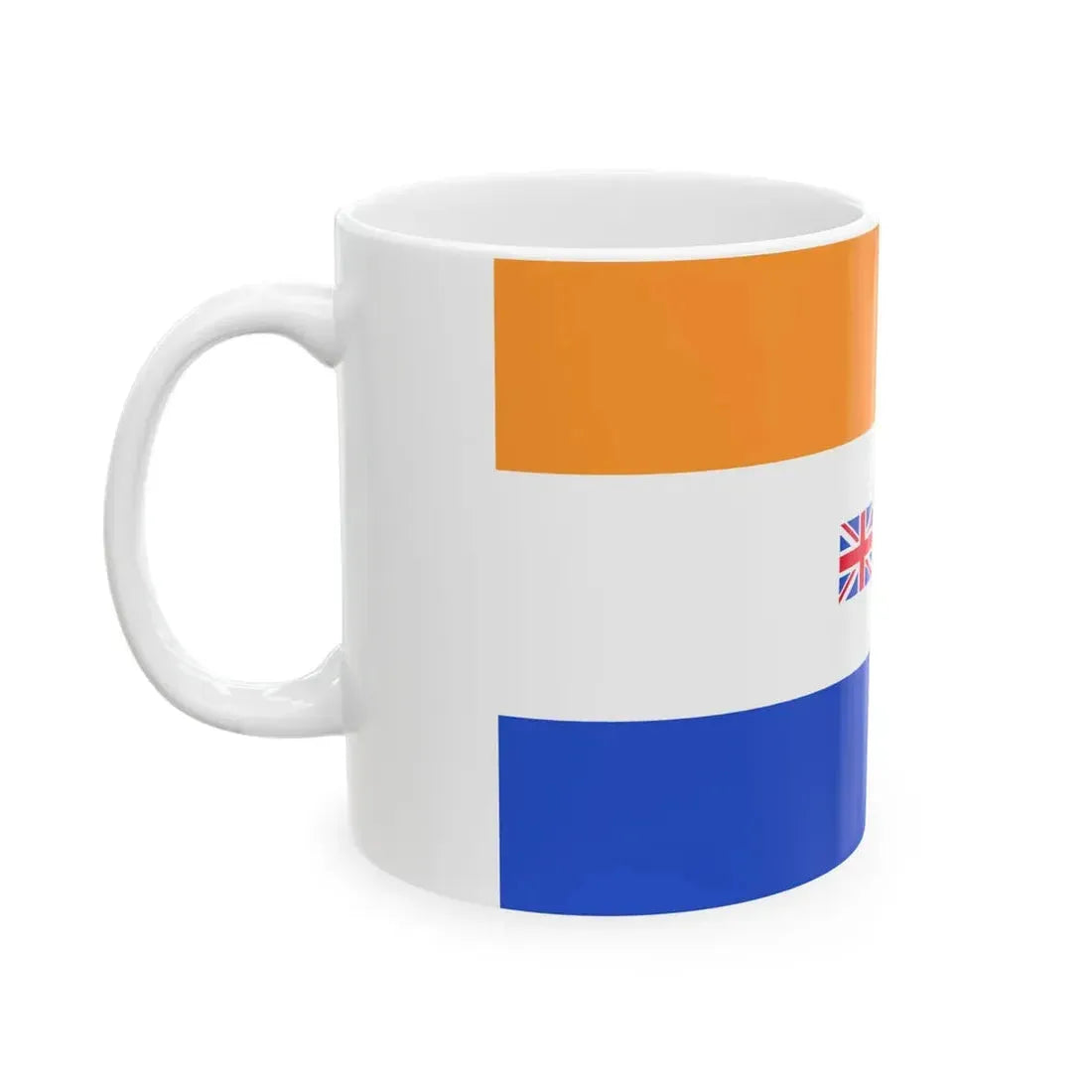 Flag of South Africa 1982-1994 without borders (Namibia) White Coffee Mug - Go Mug Yourself