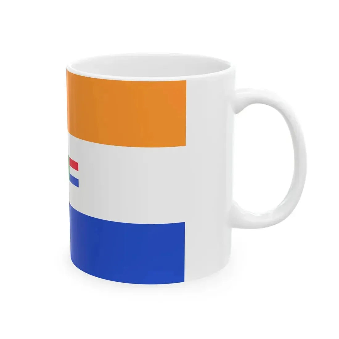 Flag of South Africa 1982-1994 without borders (Namibia) White Coffee Mug - Go Mug Yourself