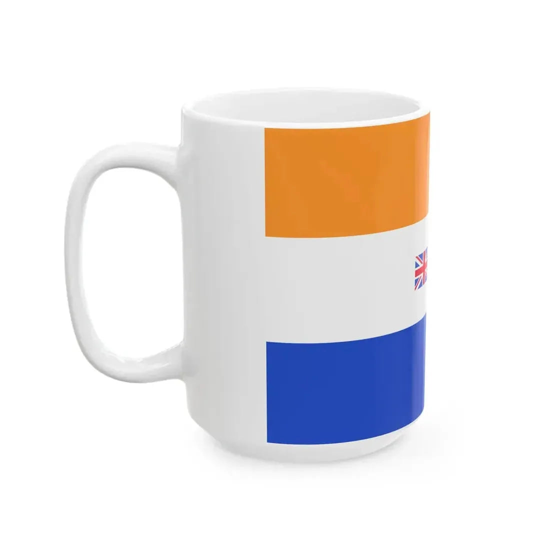 Flag of South Africa 1982-1994 without borders (Namibia) White Coffee Mug - Go Mug Yourself