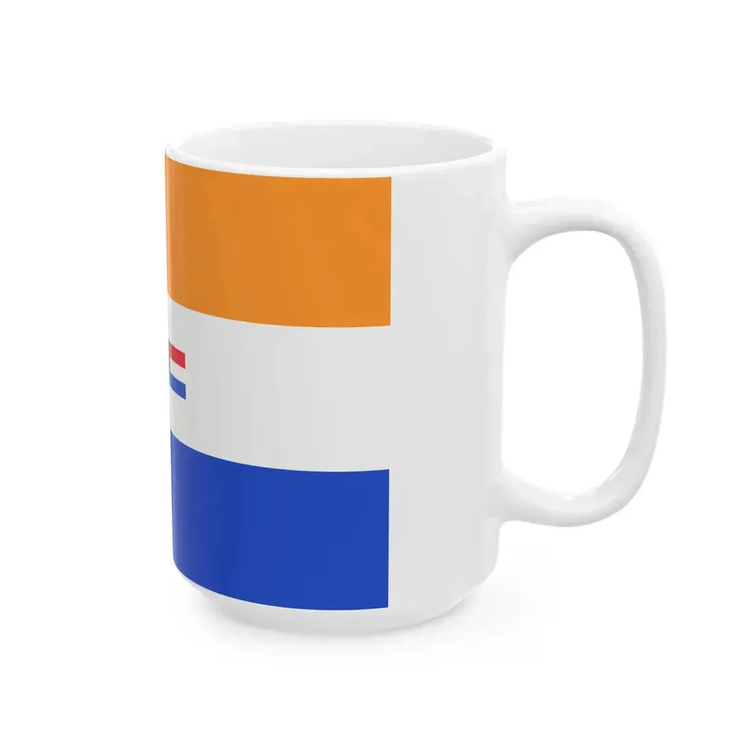 Flag of South Africa 1982-1994 without borders (Namibia) White Coffee Mug - Go Mug Yourself