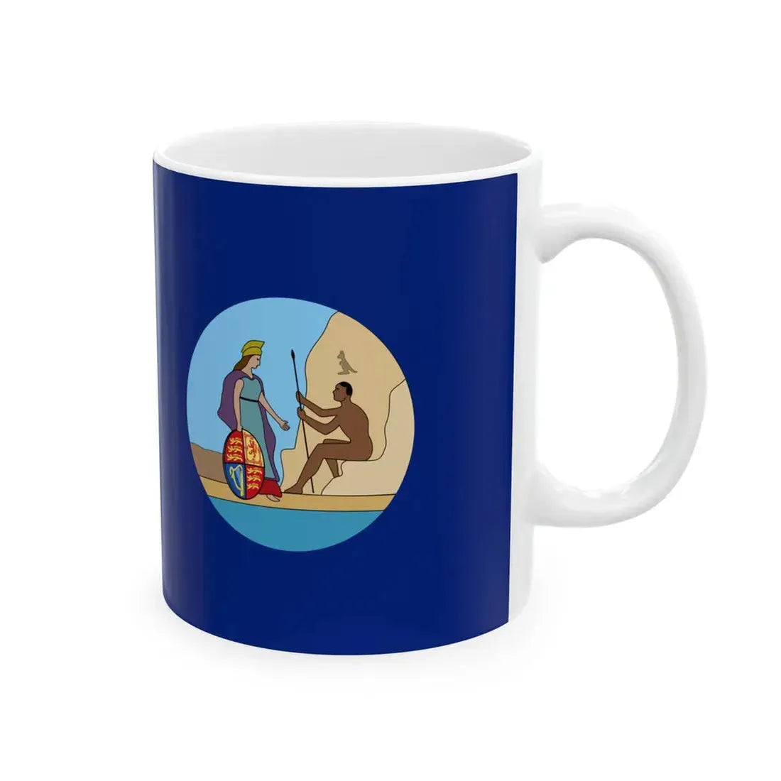 Flag of South Australia 1876-1904 (Australia) White Coffee Mug - Go Mug Yourself
