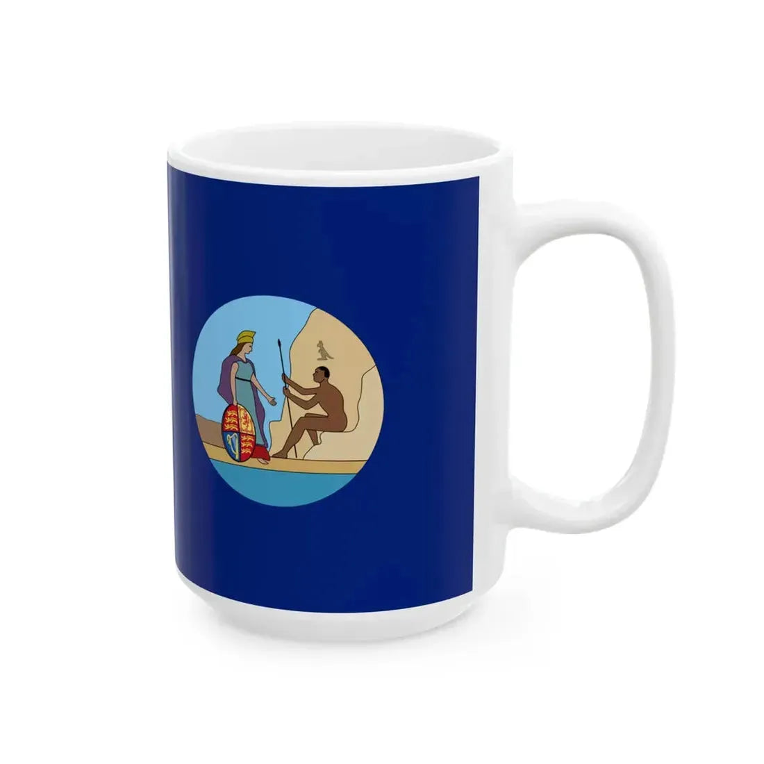 Flag of South Australia 1876-1904 (Australia) White Coffee Mug - Go Mug Yourself
