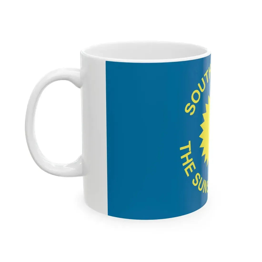 Flag of South Dakota 1909-1963 (United States) White Coffee Mug - Go Mug Yourself