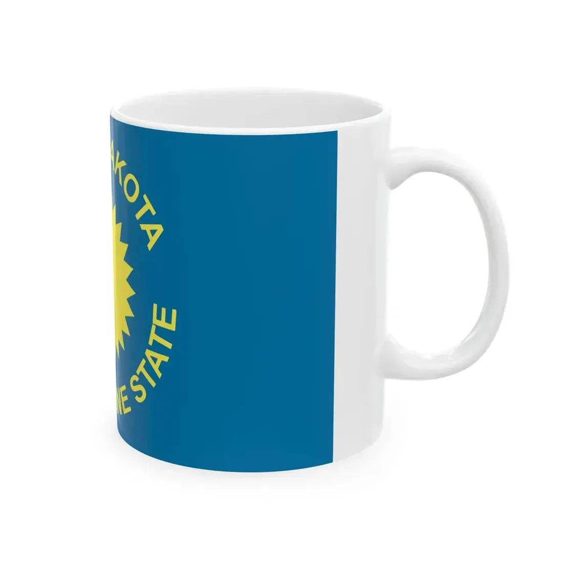 Flag of South Dakota 1909-1963 (United States) White Coffee Mug - Go Mug Yourself