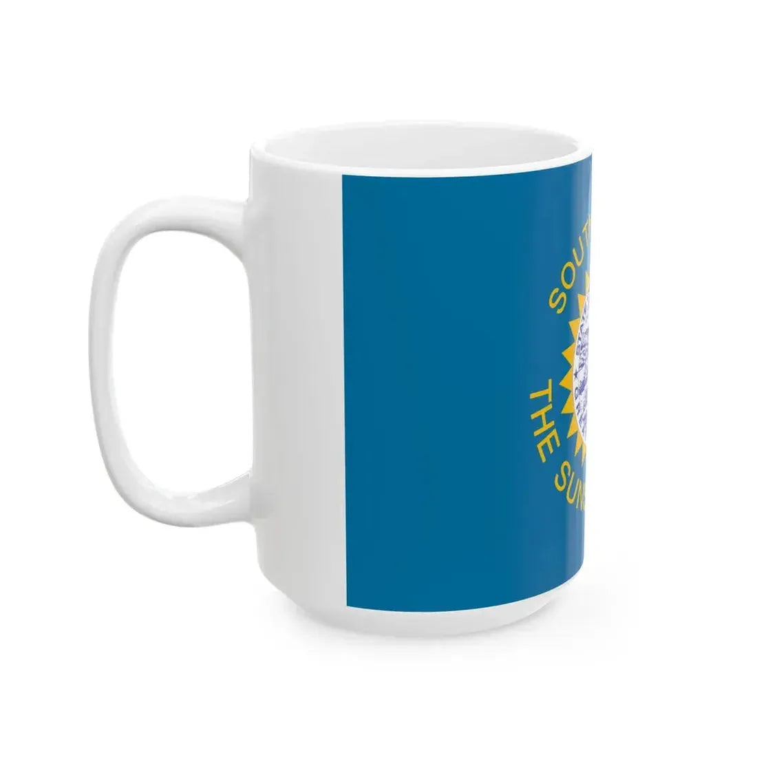 Flag of South Dakota 1963-1992 (United States) White Coffee Mug - Go Mug Yourself