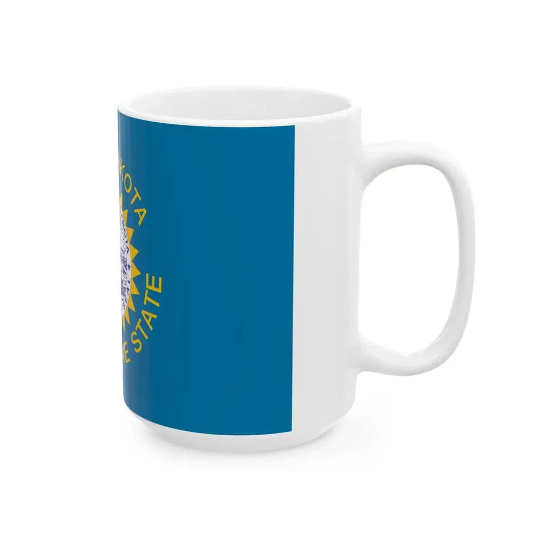 Flag of South Dakota 1963-1992 (United States) White Coffee Mug - Go Mug Yourself