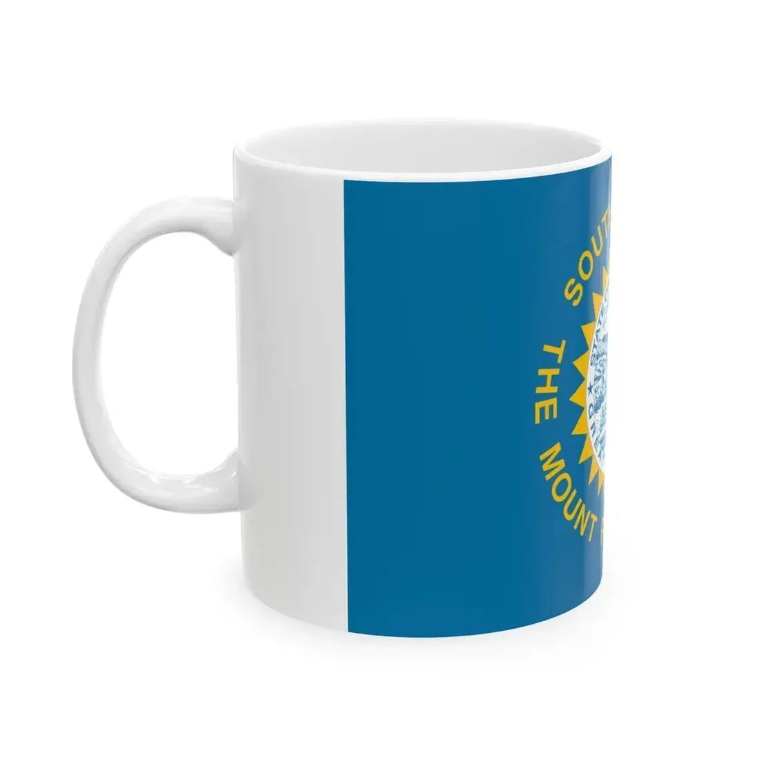 Flag of South Dakota 3-2 (United States) White Coffee Mug - Go Mug Yourself