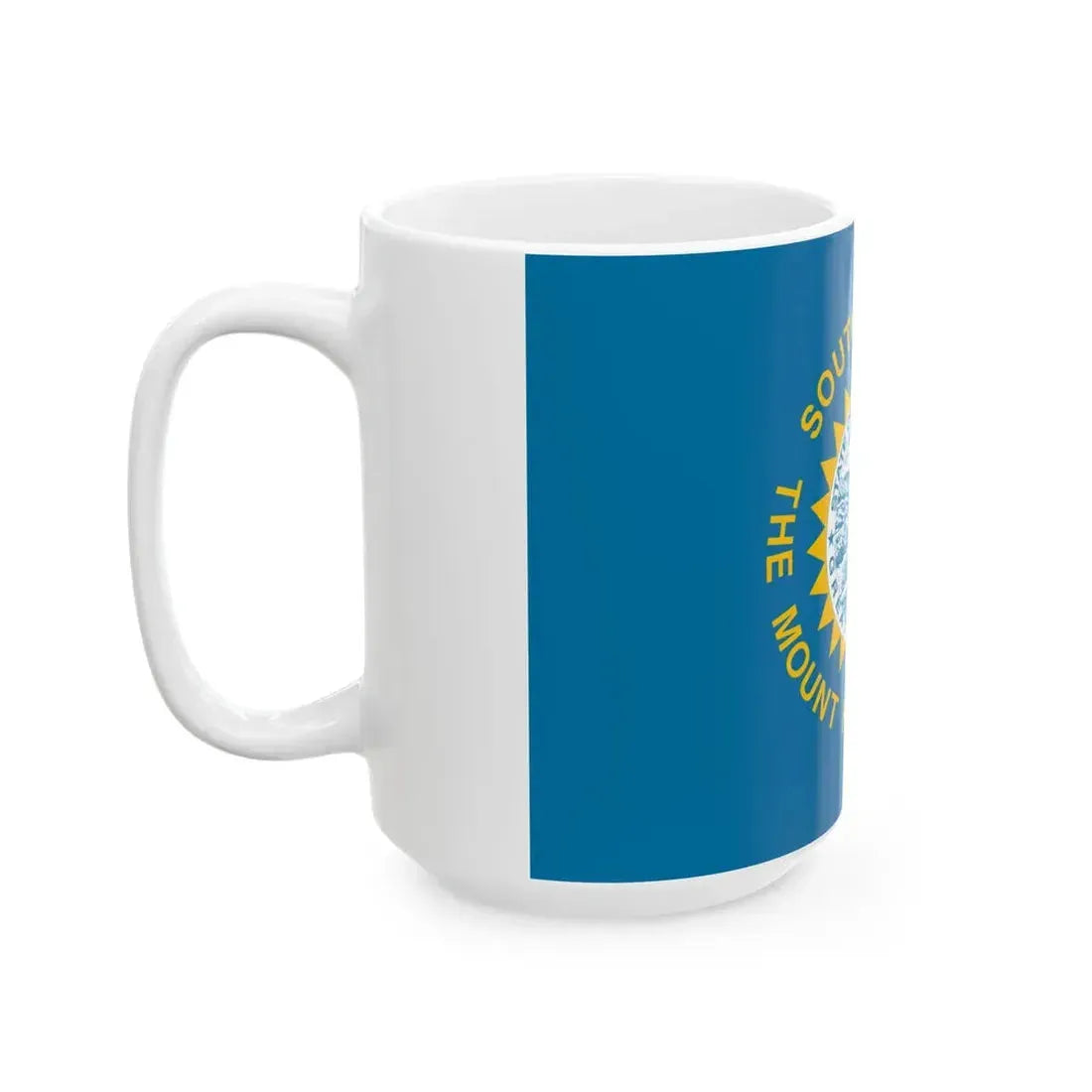 Flag of South Dakota 3-2 (United States) White Coffee Mug - Go Mug Yourself