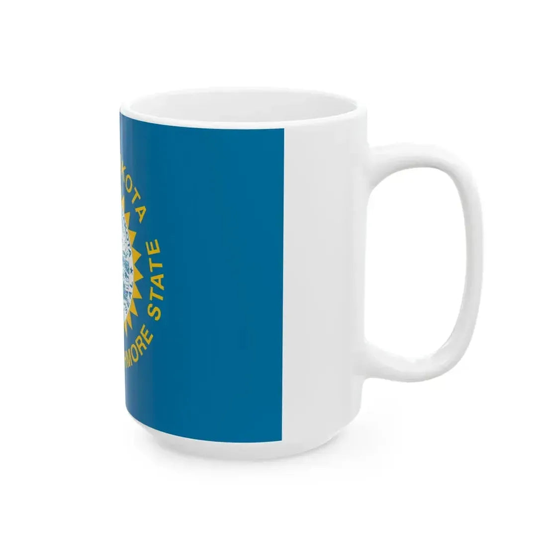 Flag of South Dakota 3-2 (United States) White Coffee Mug - Go Mug Yourself