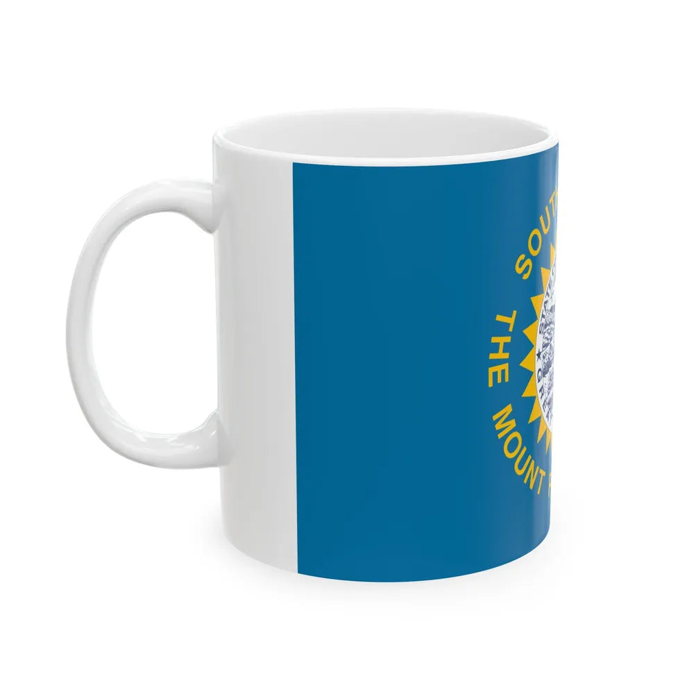 Flag of South Dakota (United States) White Coffee Mug - Go Mug Yourself