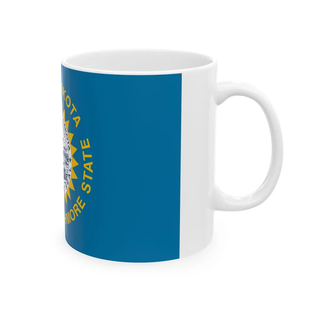 Flag of South Dakota (United States) White Coffee Mug - Go Mug Yourself