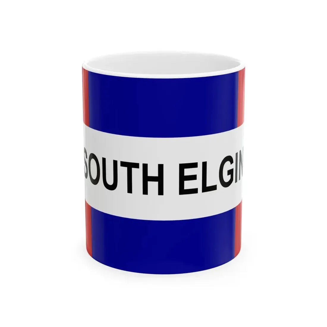 Flag of South Elgin Illinois (United States) White Coffee Mug 11oz - Go Mug Yourself