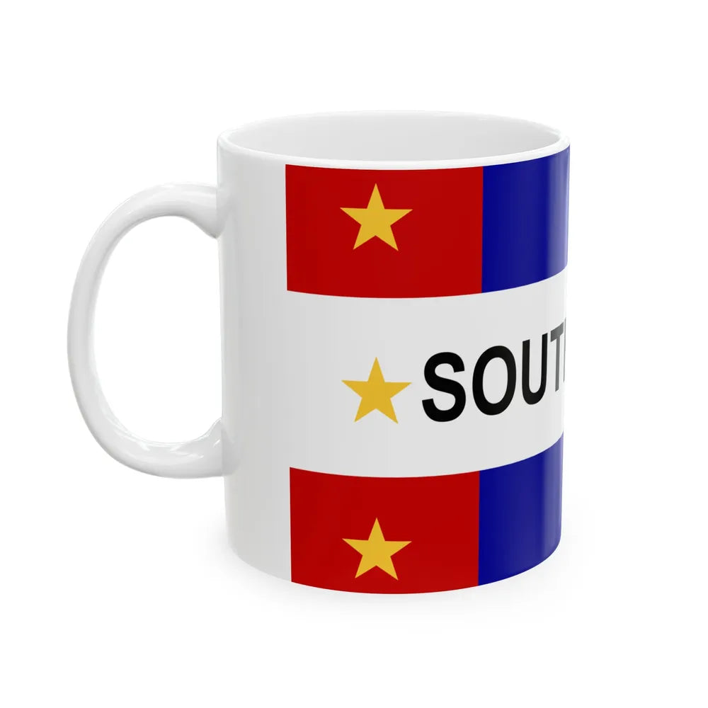 Flag of South Elgin Illinois (United States) White Coffee Mug - Go Mug Yourself