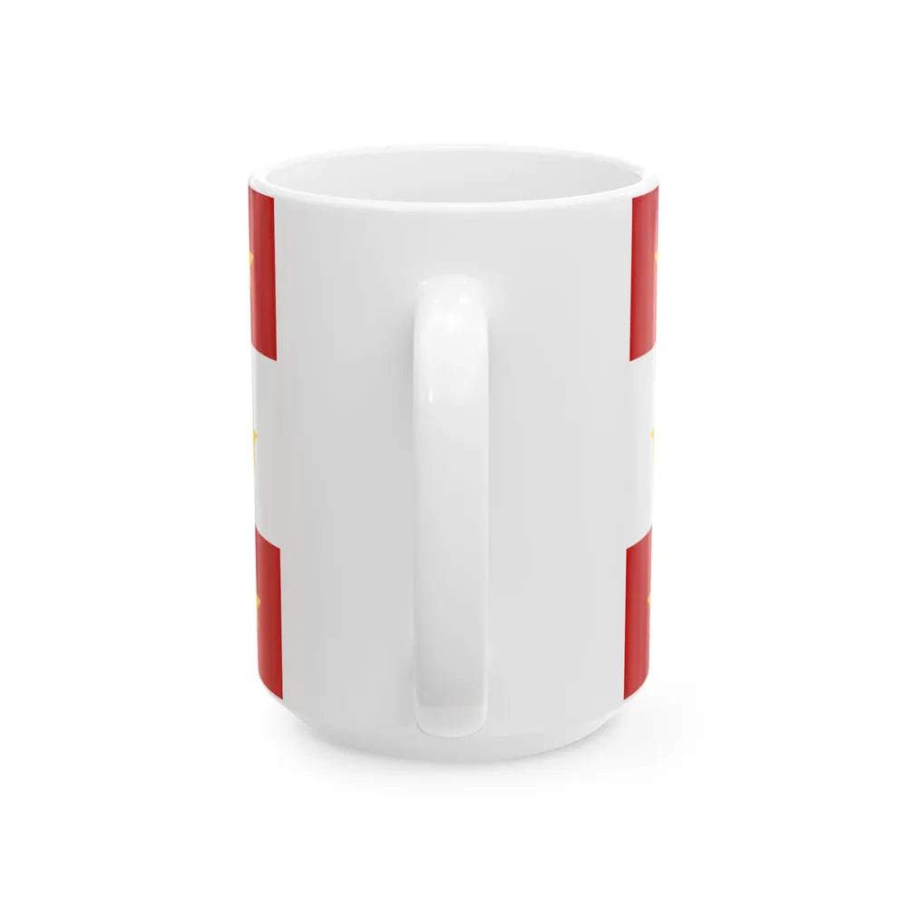 Flag of South Elgin Illinois (United States) White Coffee Mug - Go Mug Yourself