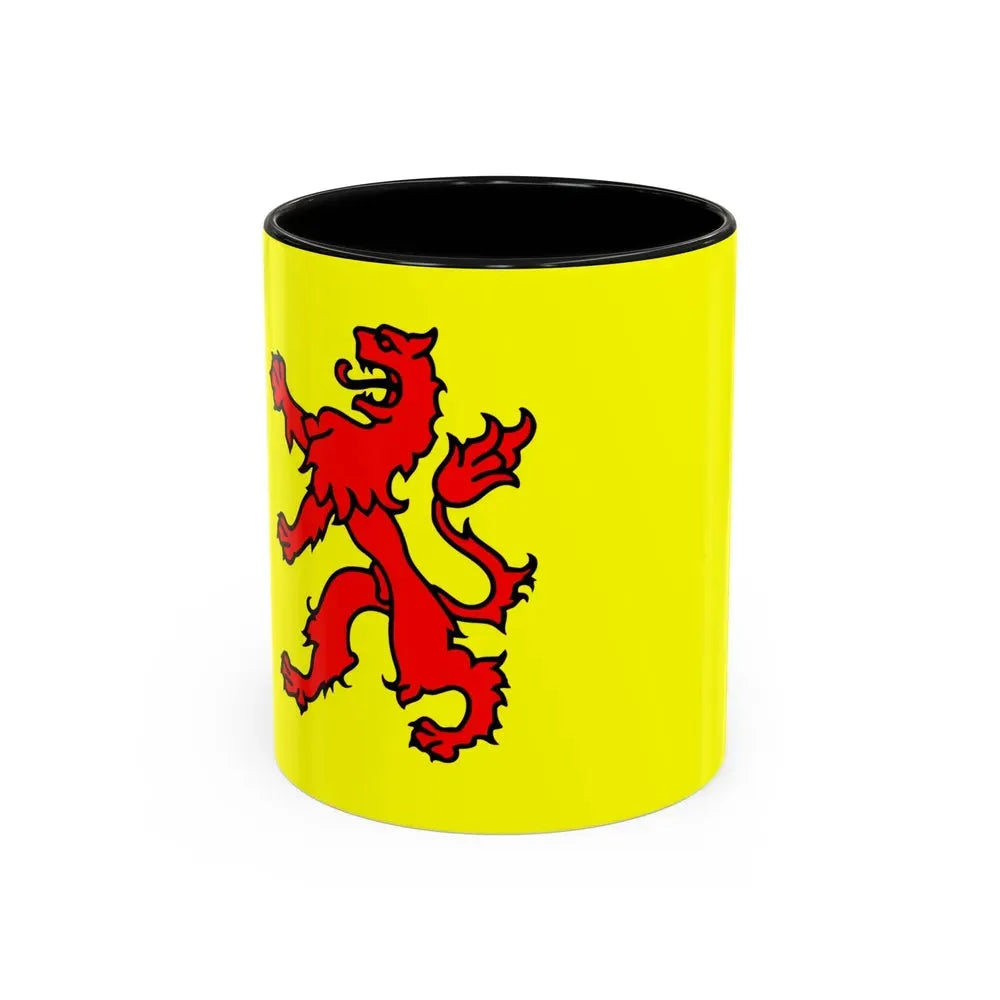 Flag of South Holland Netherlands - Accent Coffee Mug 11oz Black - Go Mug Yourself