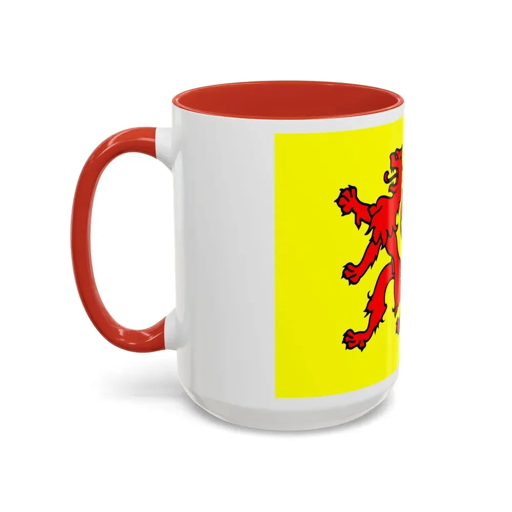 Flag of South Holland Netherlands - Accent Coffee Mug - Go Mug Yourself