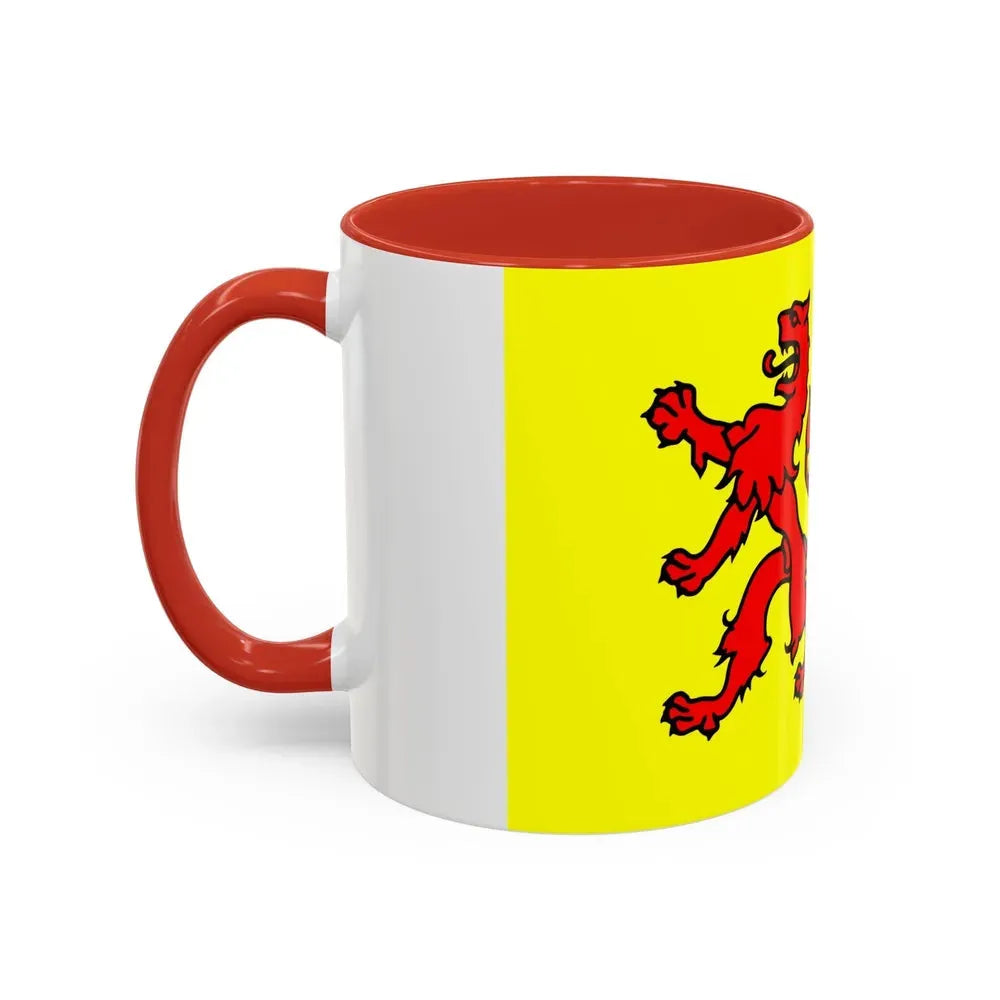 Flag of South Holland Netherlands - Accent Coffee Mug - Go Mug Yourself