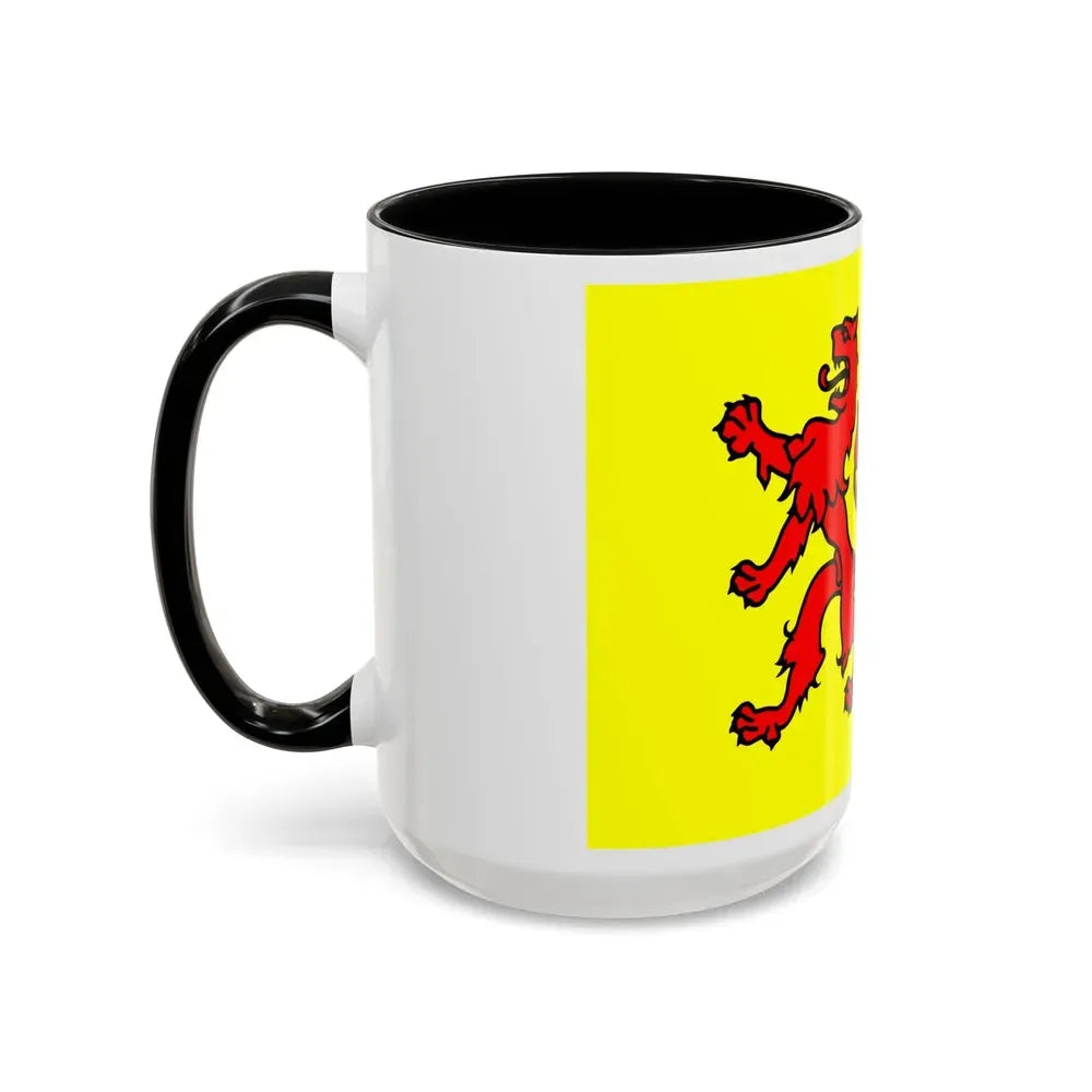 Flag of South Holland Netherlands - Accent Coffee Mug - Go Mug Yourself