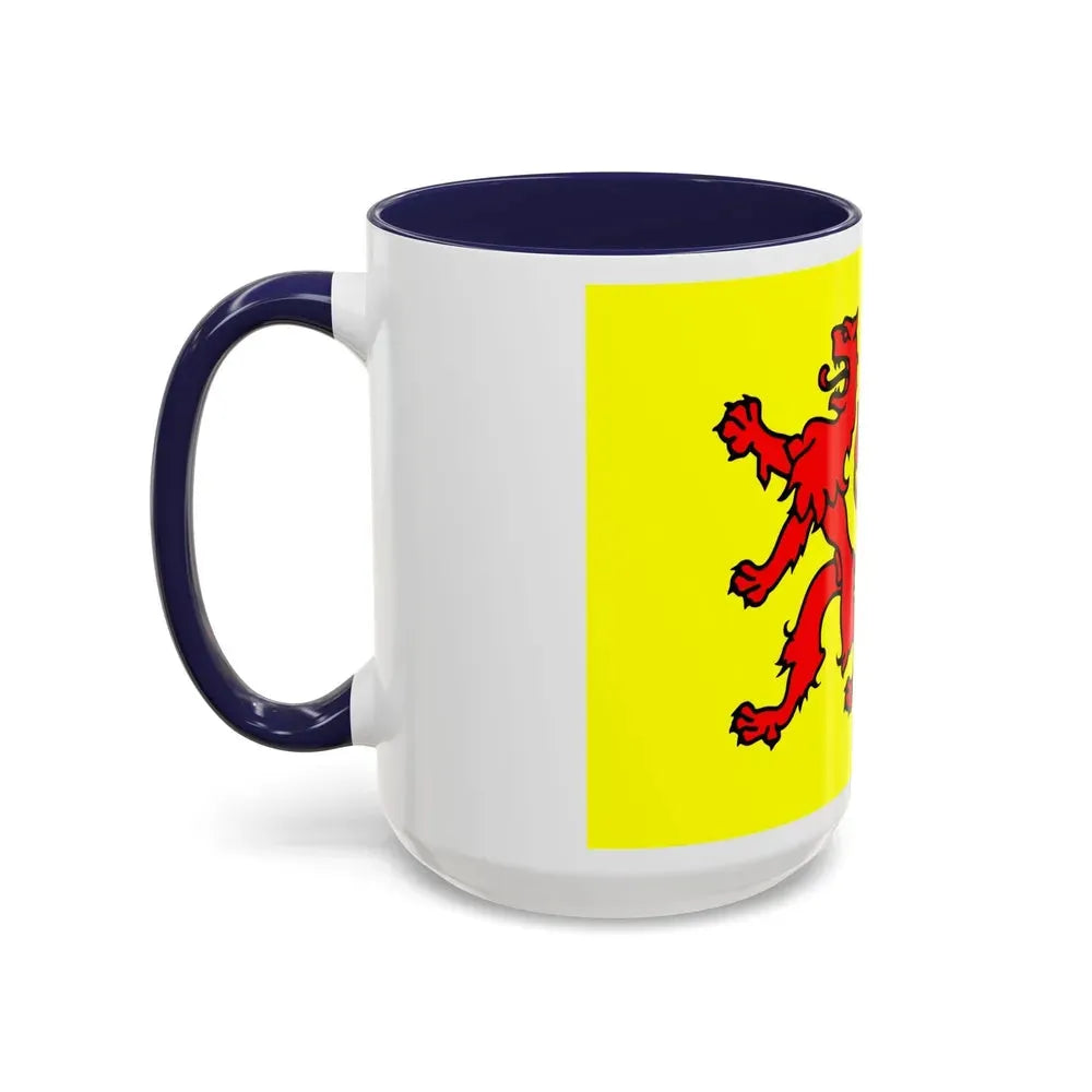 Flag of South Holland Netherlands - Accent Coffee Mug - Go Mug Yourself