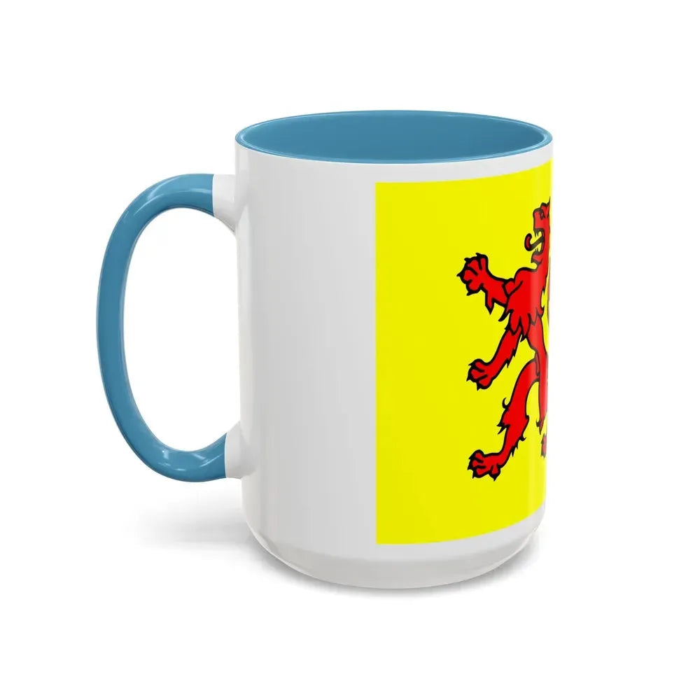 Flag of South Holland Netherlands - Accent Coffee Mug - Go Mug Yourself