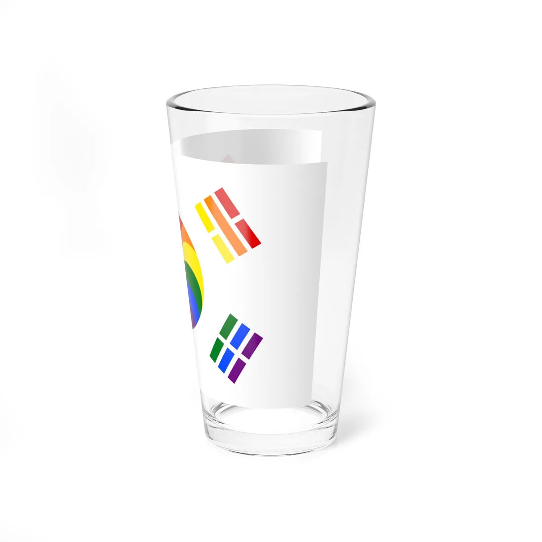 Flag of South Korean LGBT (Korea) Pint Glass 16oz - Go Mug Yourself