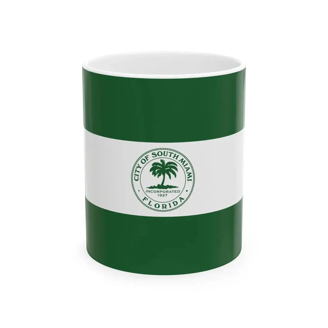 Flag of South Miami Florida (United States) White Coffee Mug 11oz - Go Mug Yourself