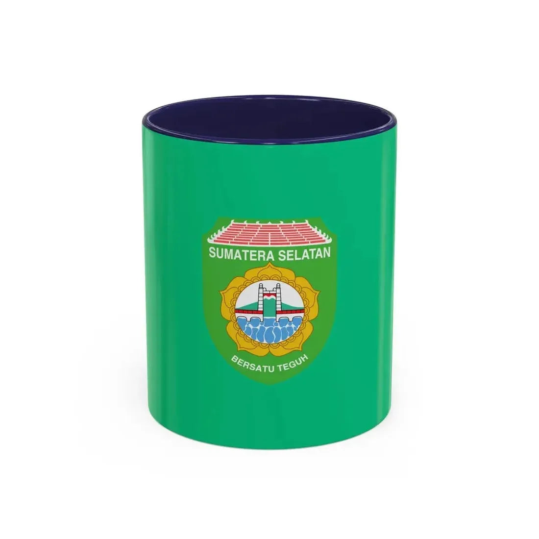 Flag of South Sumatra Indonesia - Accent Coffee Mug 11oz Navy - Go Mug Yourself