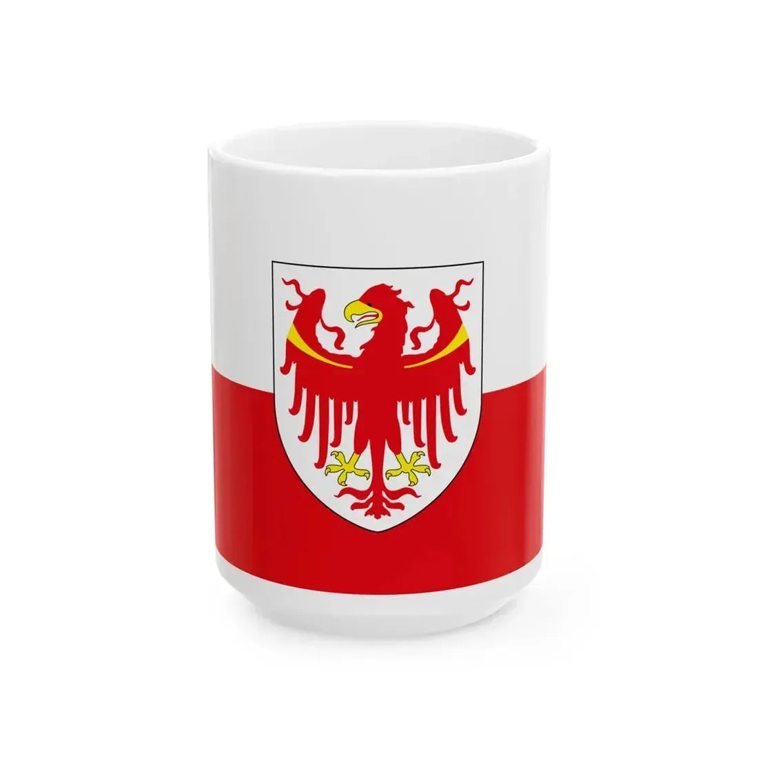 Flag of South Tyrol (Italy) White Coffee Mug 15oz - Go Mug Yourself