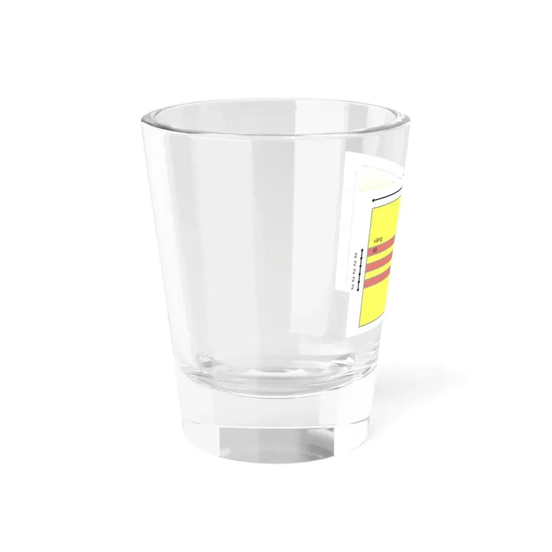 Flag of South Vietnam construction (Vietnam) Shot Glass 1.5oz - Go Mug Yourself