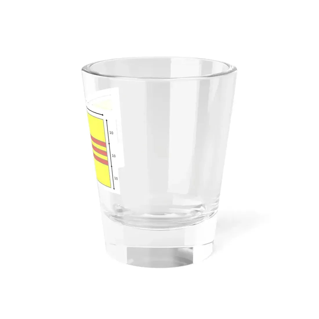 Flag of South Vietnam construction (Vietnam) Shot Glass 1.5oz - Go Mug Yourself