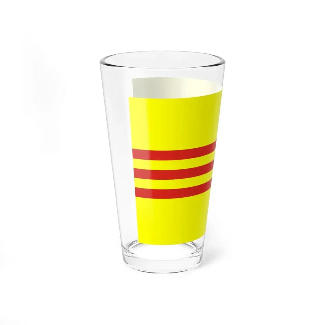 Flag of South Vietnam (Vietnam) Pint Glass 16oz - Go Mug Yourself