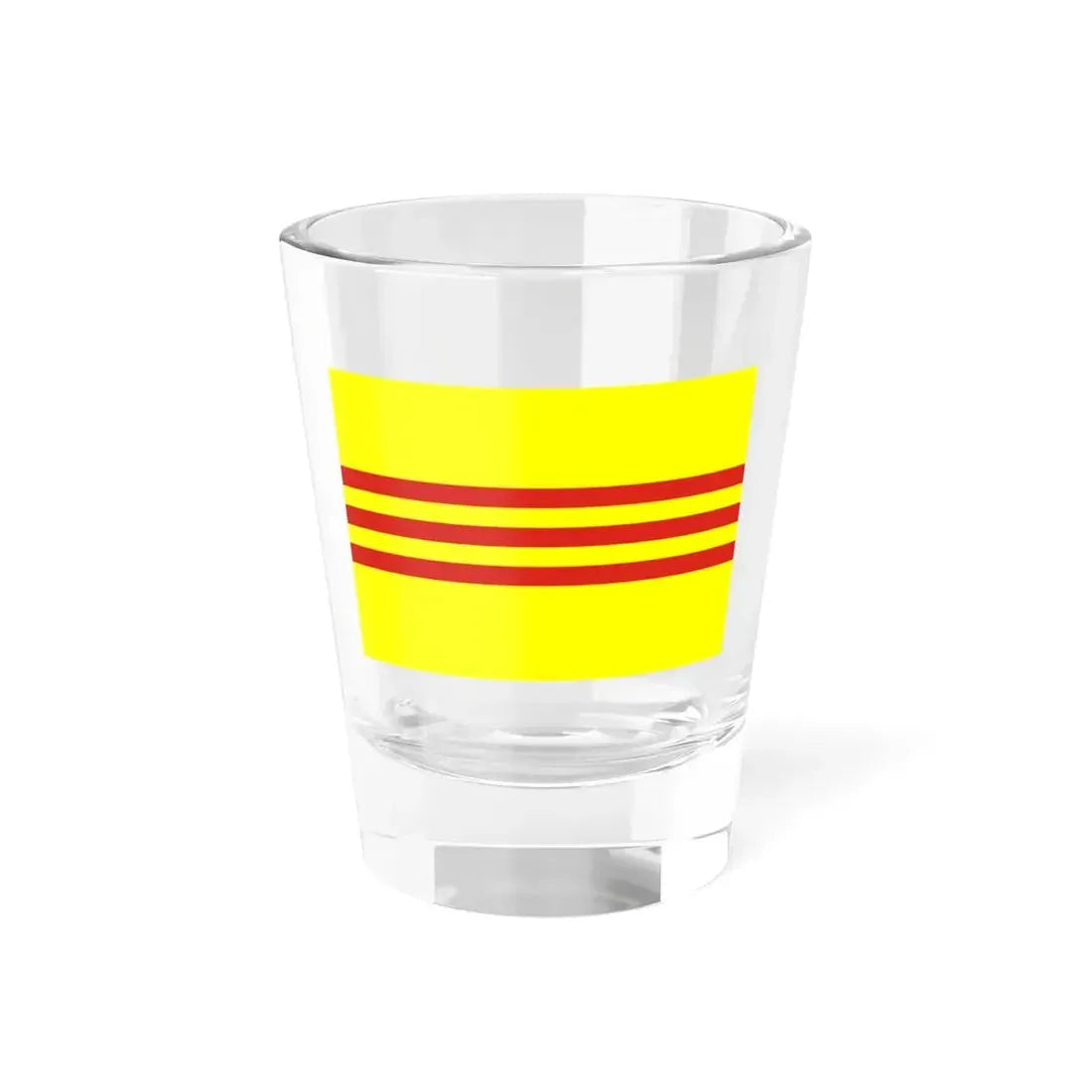 Flag of South Vietnam (Vietnam) Shot Glass 1.5oz 1.5oz - Go Mug Yourself