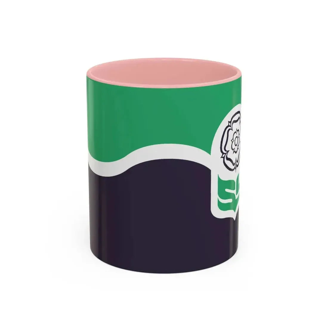 Flag of South Yorkshire UK - Accent Coffee Mug 11oz Pink - Go Mug Yourself