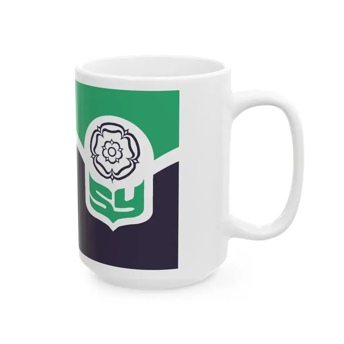 Flag of South Yorkshire UK - White Coffee Mug - Go Mug Yourself