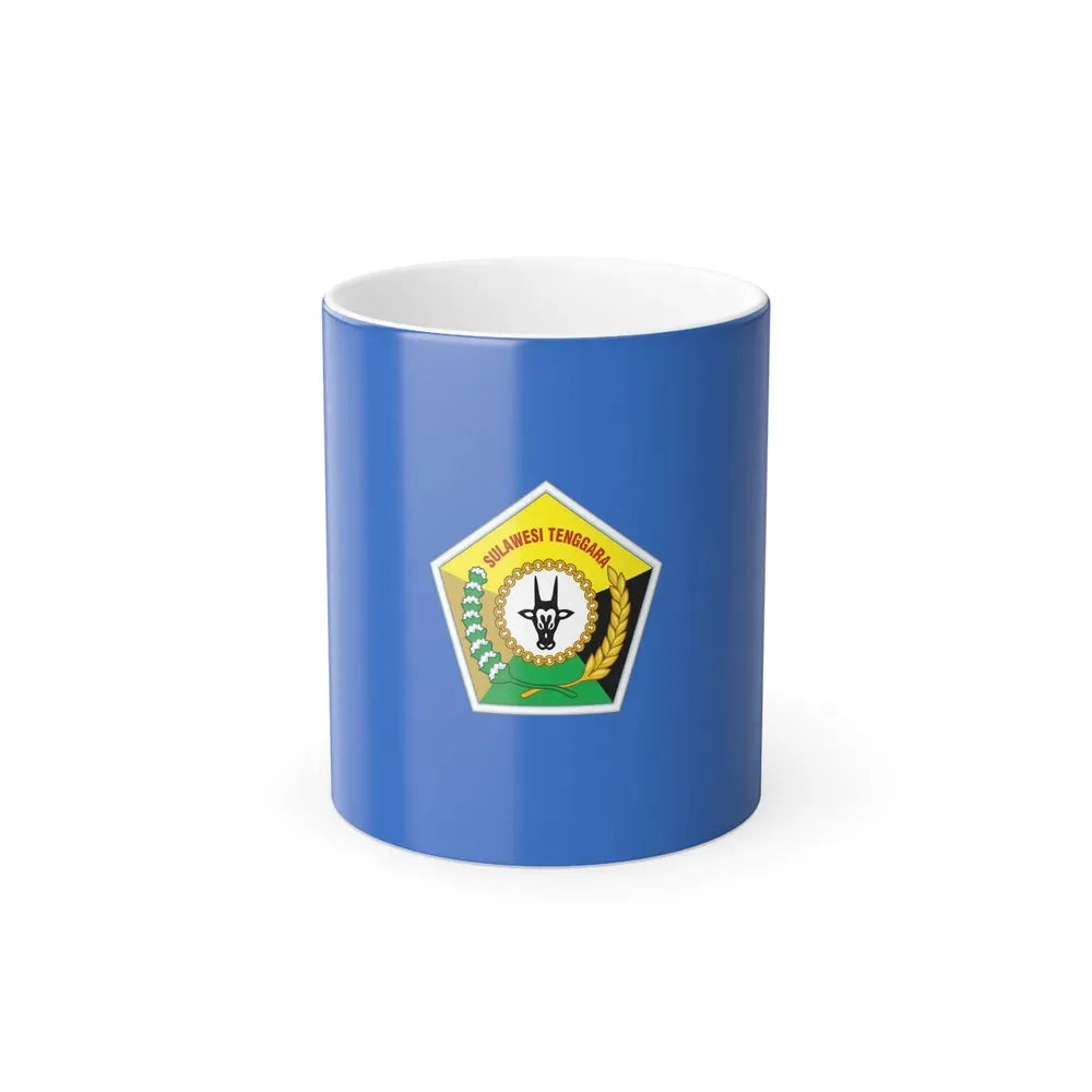 Flag of Southeast Sulawesi Indonesia - Color Changing Coffee Mug 11oz - Go Mug Yourself