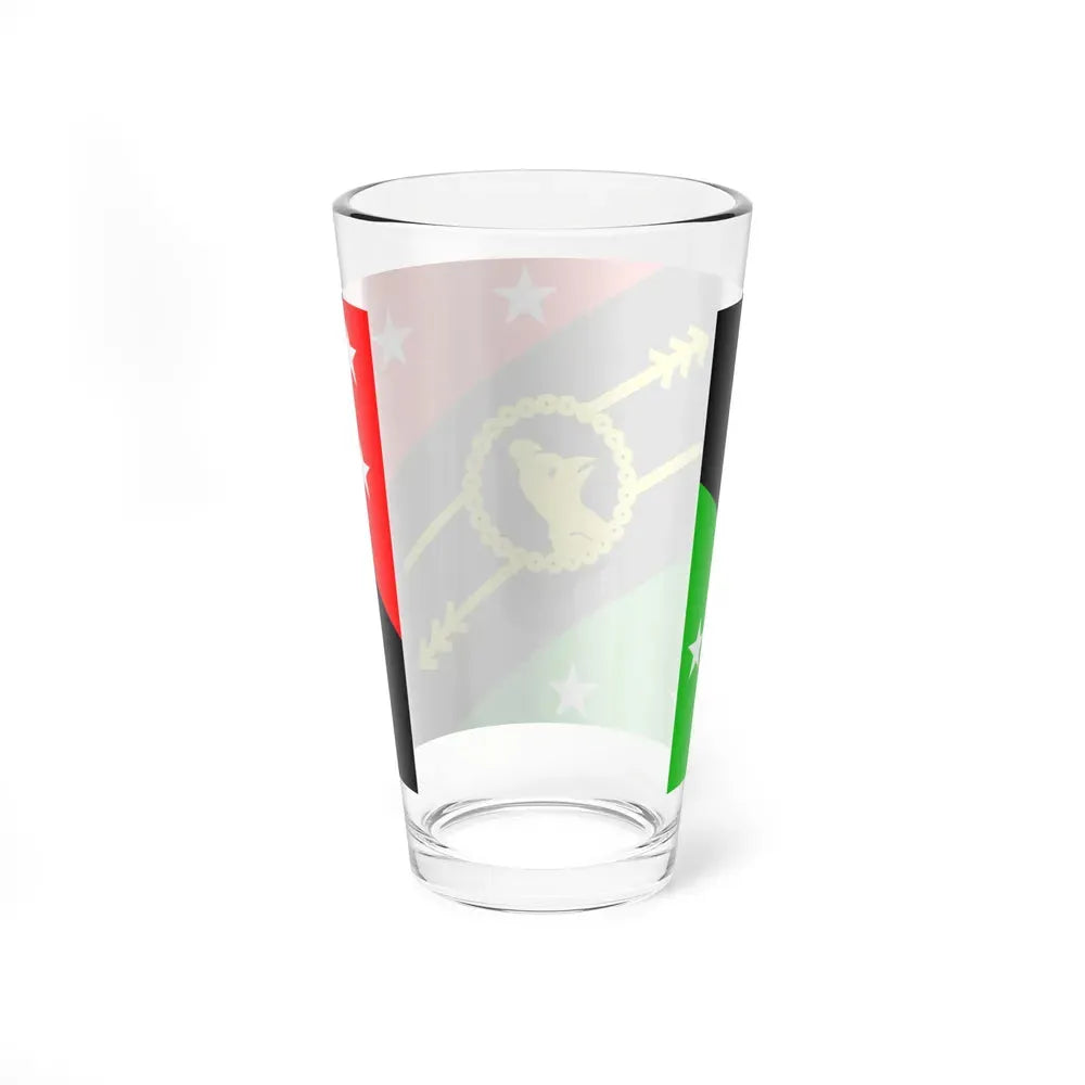 Flag of Southern Highlands Province Papa New Guinea - Pint Glass 16oz - Go Mug Yourself