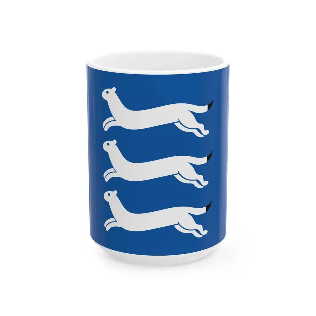 Flag of Southern Ostrobothnia (Finland) White Coffee Mug 15oz - Go Mug Yourself