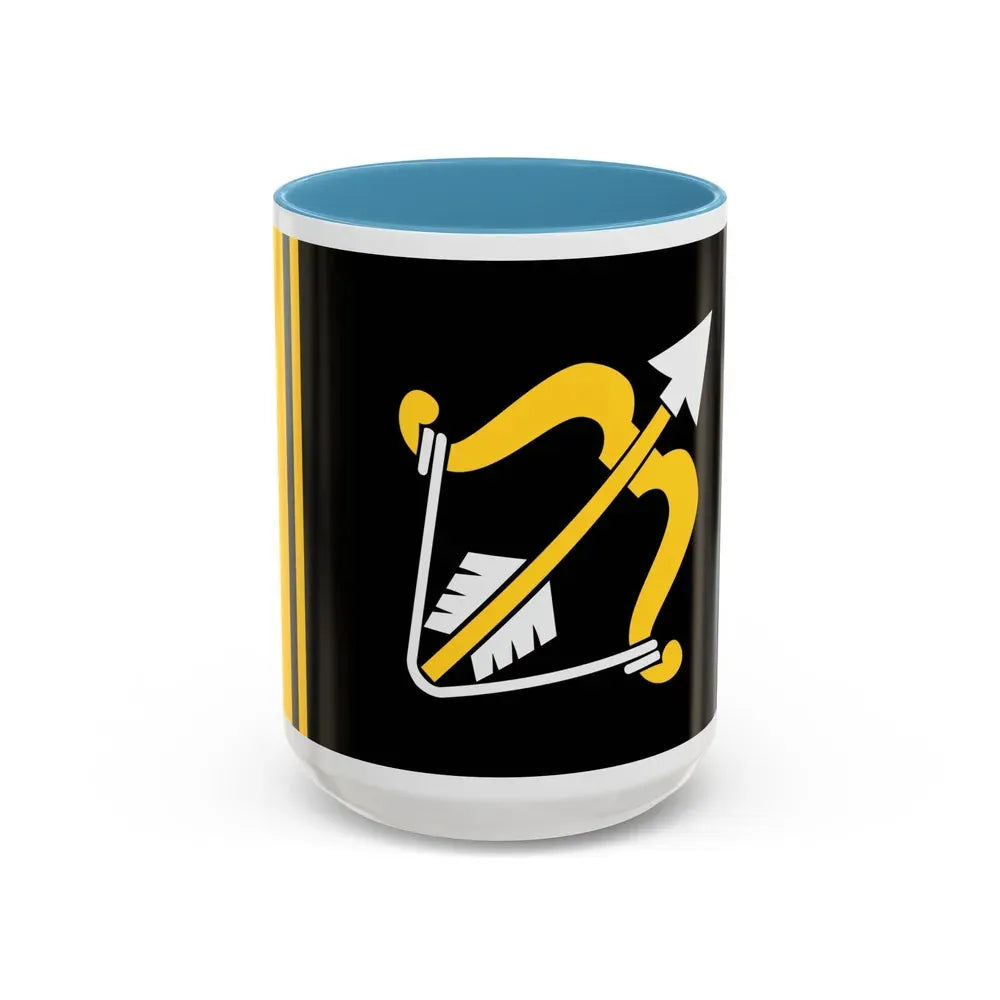Flag of Southern Savonia Finland - Accent Coffee Mug 15oz Light Blue - Go Mug Yourself