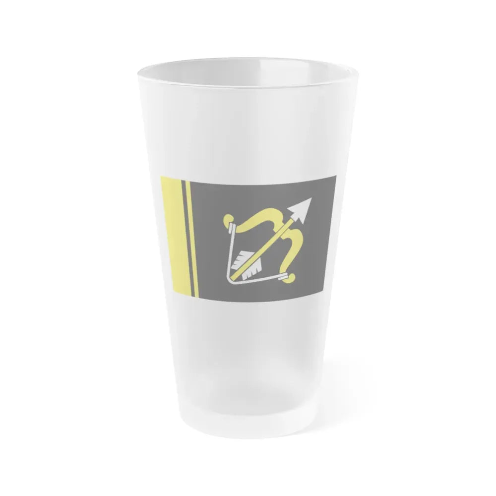 Flag of Southern Savonia Finland - Frosted Pint Glass 16oz 16oz Frosted - Go Mug Yourself