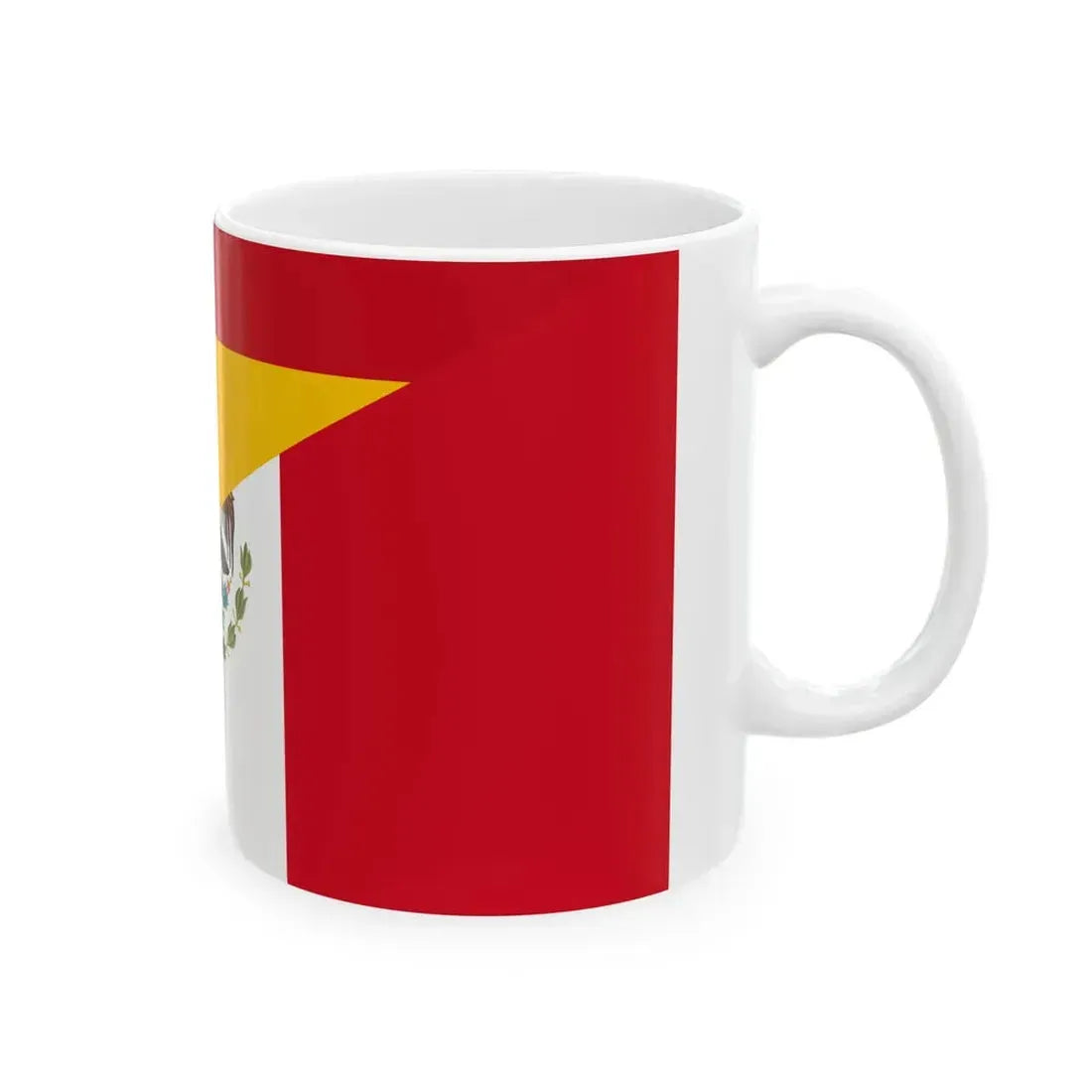 Flag of Spain and Mexico (Mexico) White Coffee Mug - Go Mug Yourself