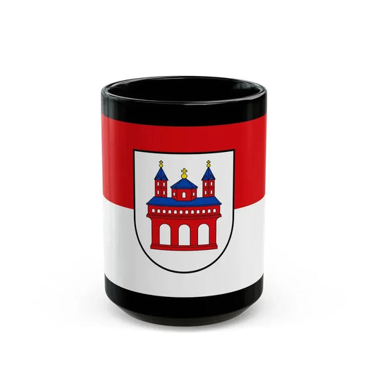 Flag of Speyer Germany - Black Coffee Mug 15oz - Go Mug Yourself