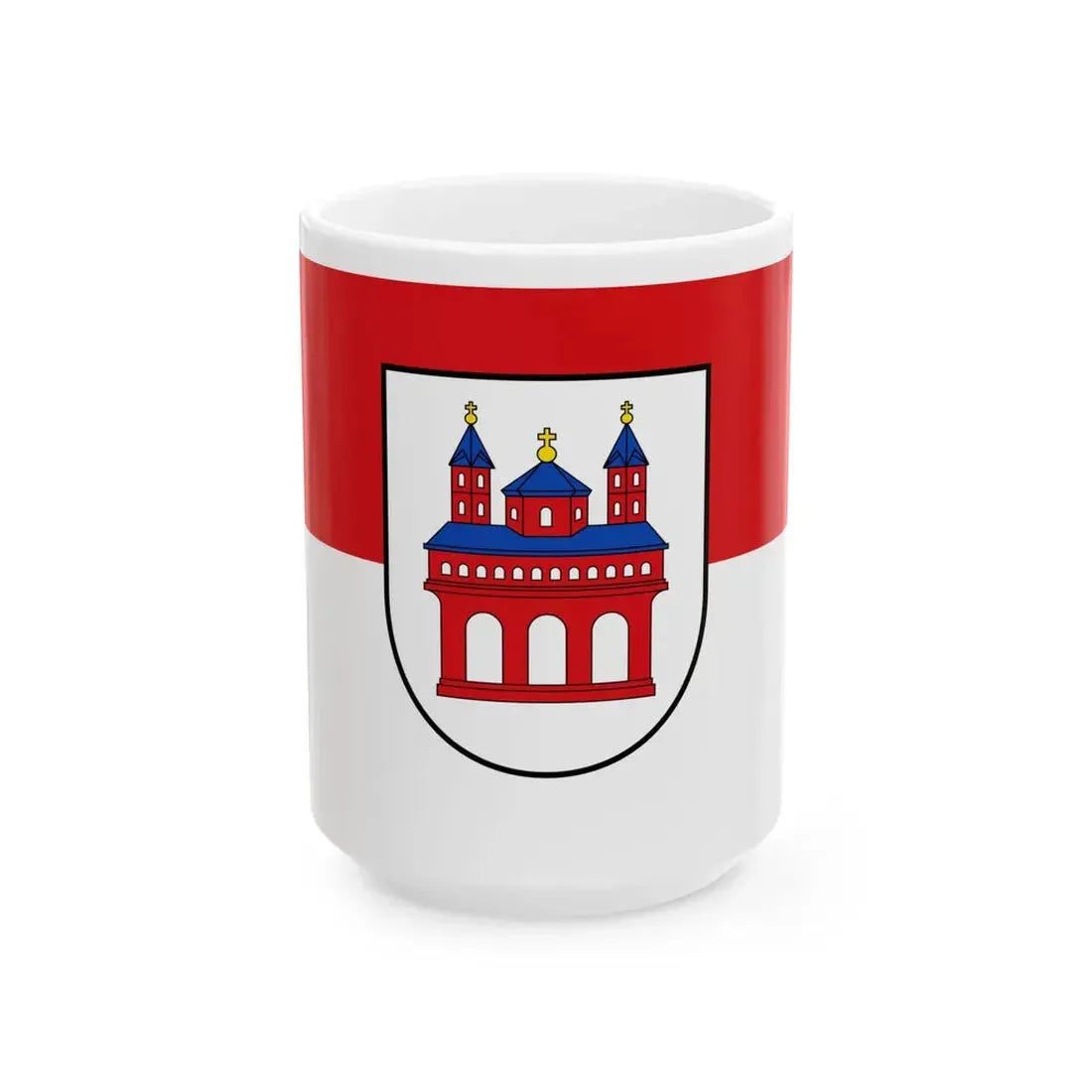Flag of Speyer (Germany) White Coffee Mug 15oz - Go Mug Yourself