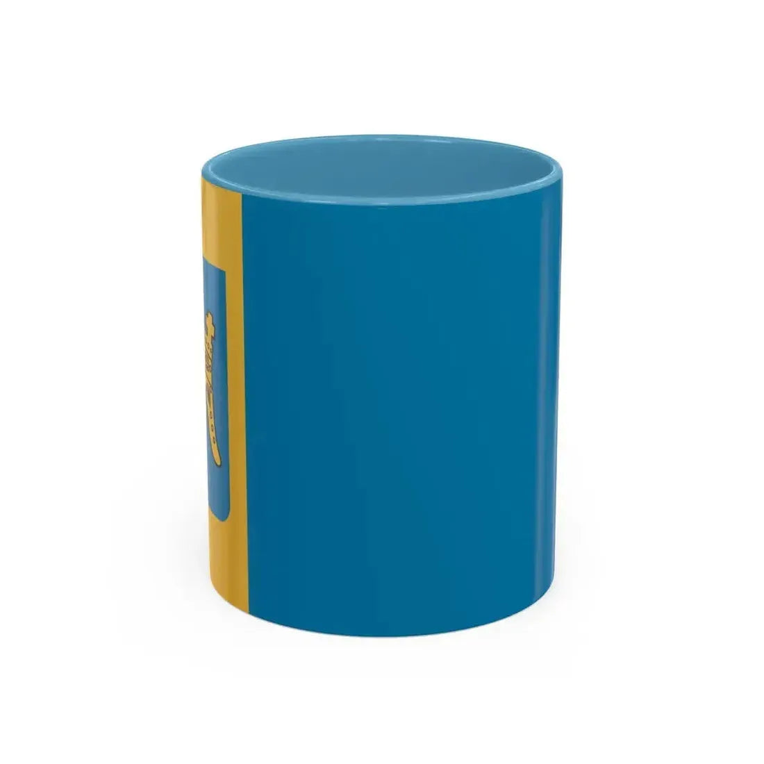 Flag of Split Dalmatia County Croatia - Accent Coffee Mug 11oz Light Blue - Go Mug Yourself