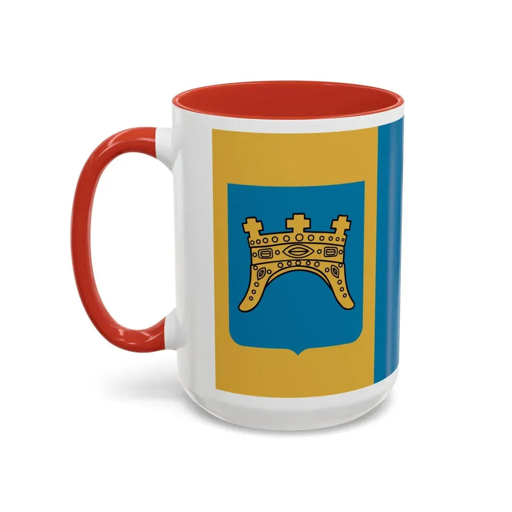 Flag of Split Dalmatia County Croatia - Accent Coffee Mug - Go Mug Yourself